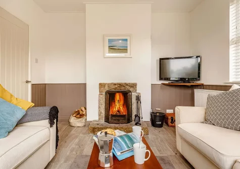 The living room at Bronfield, Goonhavern