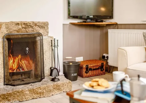 The living room at Bronfield, Goonhavern