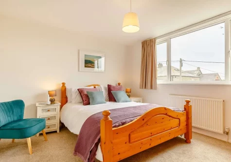 Bedroom #1 at Bronfield, Goonhavern