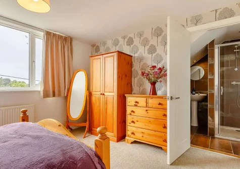 Bedroom #1 at Bronfield, Goonhavern