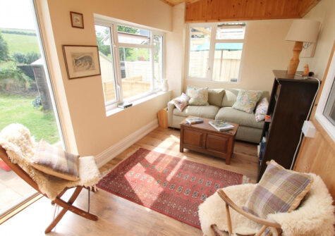 The sun room at Brook Cottage, Swincombe