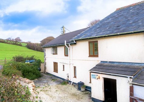 Outside Bubble Cottage, Watergate Bay