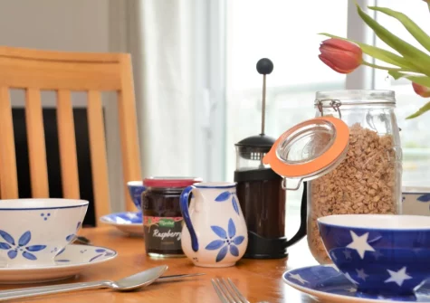 The dining area at Bude's Cwtch, Bude
