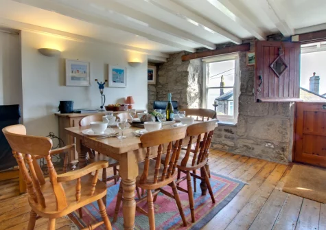 The dining area at Bumbles, Mousehole