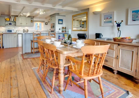 The dining area at Bumbles, Mousehole