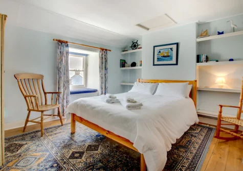 Bedroom #1 at Bumbles, Mousehole