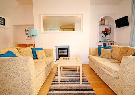 The living area @ Buoys Cottage, Shaldon