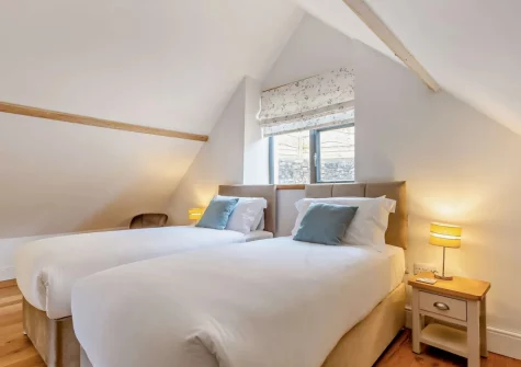 Bedroom #4 at Burrow Farmhouse, Staple Cross