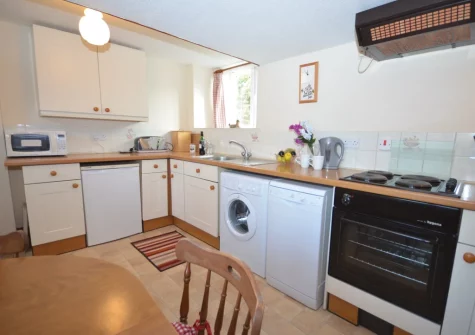 The kitchen at Burscombe Farm, Sidbury