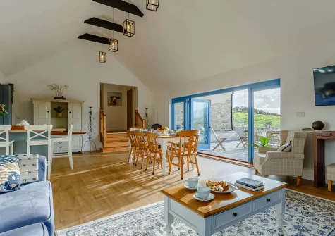 The living area at Butter Barn At Pengelly Farm, Nancegollan