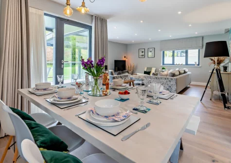 The dining area at Buttercup at The Camel Trail, Tredethy