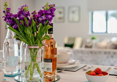 The dining area at Buttercup at The Camel Trail, Tredethy