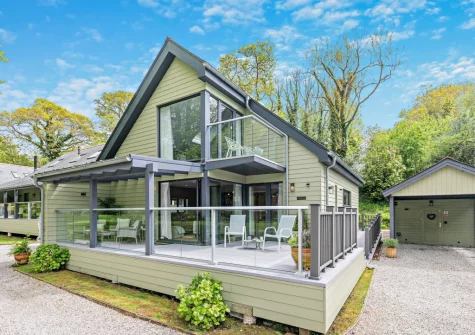 Bedroom #1 balcony & decked terrace enjoy delightful views over the meadow