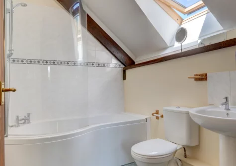 The bathroom at Button Stable, Bratton Fleming