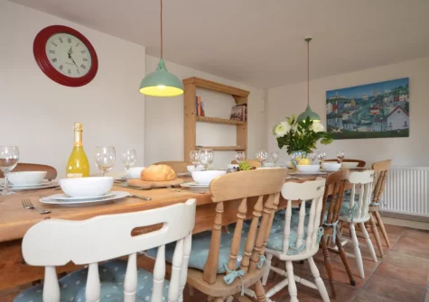 The dining room at Buzzard Cottage, Sheldon
