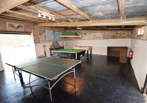 The shared games room at Buzzard Cottage, Sheldon