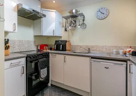 The kitchen at Buzzards Cottage, Redruth
