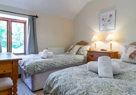 Bedroom #2 at Buzzards Reach, Lower Treslea Farm, Treslea