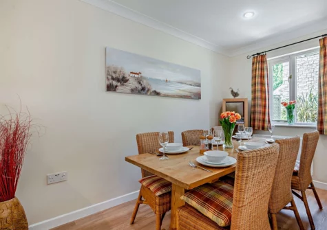 The dining area at By The Brook, Goldenbank