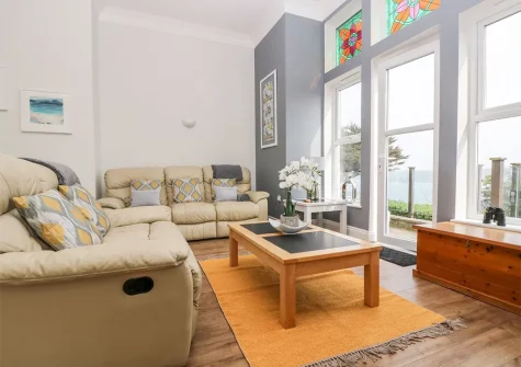 The living area at By The Sea, Newquay