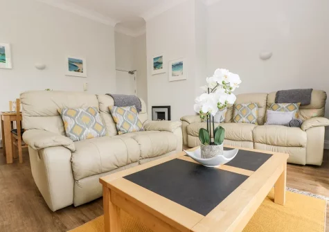 The living area at By The Sea, Newquay