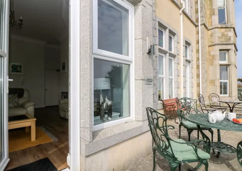 The balcony at By The Sea, Newquay