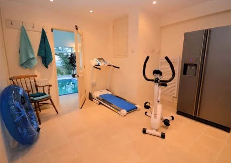 The gym space at Bybury Cottage, Bideford