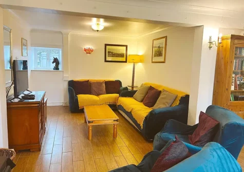 The living area at Byre Cottage, Bagbeare, Thornbury