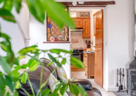 The living area at Byre Cottage, Padstow