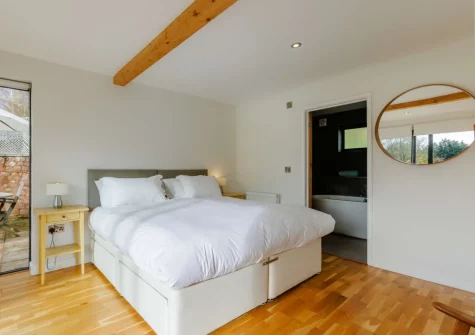 Bedroom #1 at Cabana Lakeside Lodge 2, Whitnage