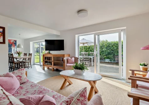 The living area at Camellia Cottage In The Tamar Valley, Bere Alston