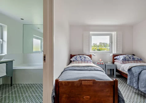 Bedroom #2 at Camellia Cottage In The Tamar Valley, Bere Alston