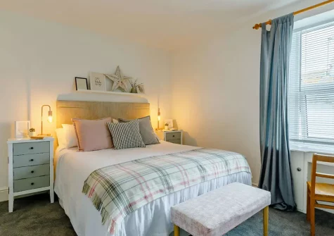 Bedroom #1 at Captains Cottage, Brixham