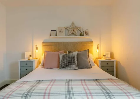 Bedroom #1 at Captains Cottage, Brixham