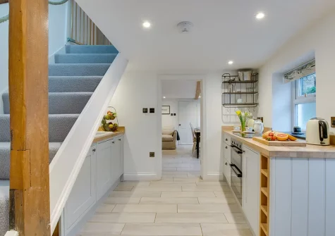 The kitchen at Captains Cottage, Padstow