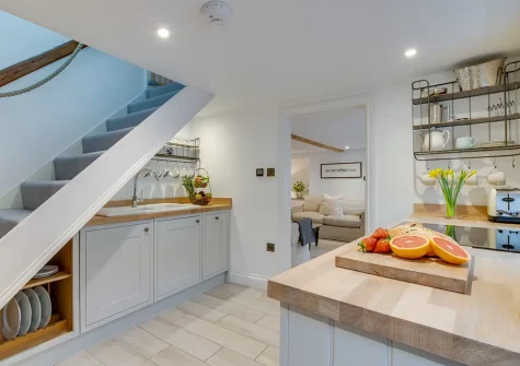 The kitchen at Captains Cottage, Padstow
