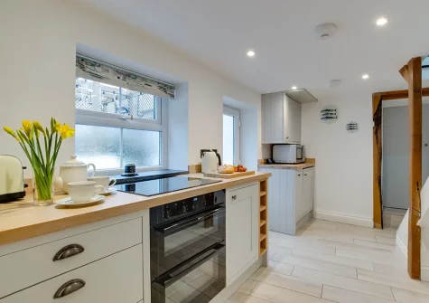 The kitchen at Captains Cottage, Padstow
