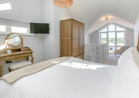 The bedroom at Carlyon Bay Lodge, Carlyon Bay