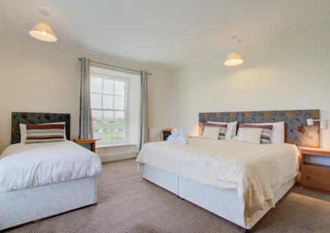 Bedroom #1 at Carnevas Farmhouse, Porthcothan
