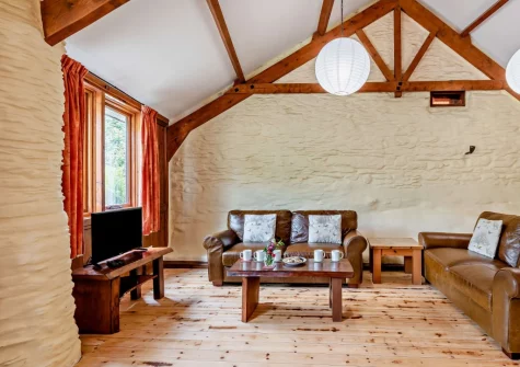 The living area at Cart Linhay Cottage, Bittadon