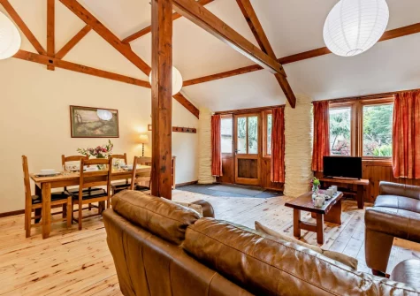The living & dining area at Cart Linhay Cottage, Bittadon