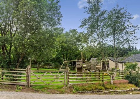 The shared children's play area at Cart Linhay Cottage, Bittadon