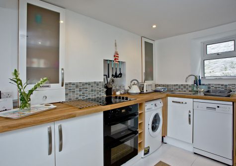 The kitchen at Castaway Cottage, Brixham