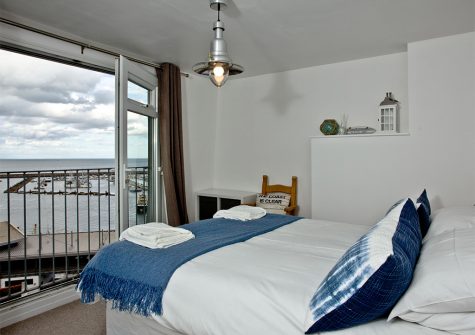 Bedroom #1 at Castaway Cottage, Brixham
