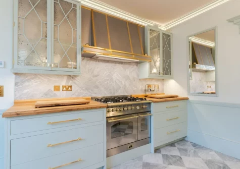 The kitchen at Castle Lodge, Truro