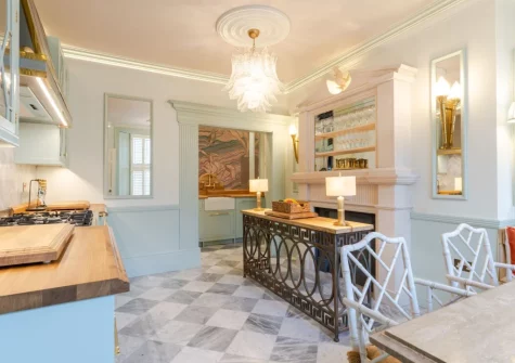 The kitchen at Castle Lodge, Truro