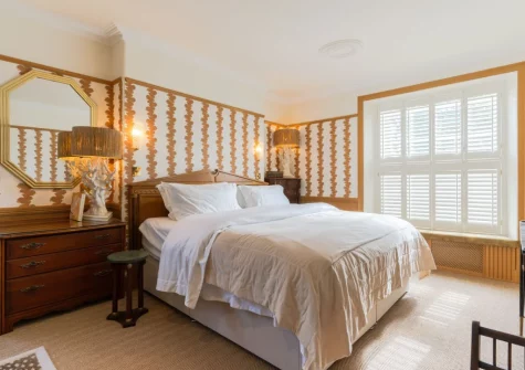 Bedroom #1 at Castle Lodge, Truro