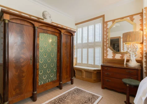 Bedroom #1 at Castle Lodge, Truro