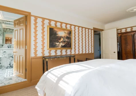Bedroom #1 at Castle Lodge, Truro