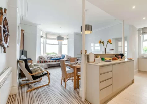 The kitchen at Castle View, Fowey